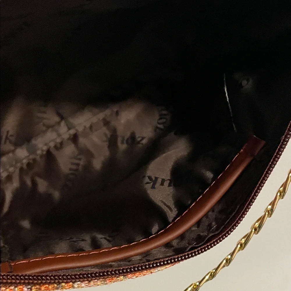 Multicolor Women's Bag with Chain Detail